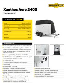 Fahrzeugabbildung Humbaur Xanthos Aero 2400 Black metallic --Lagerwagen--