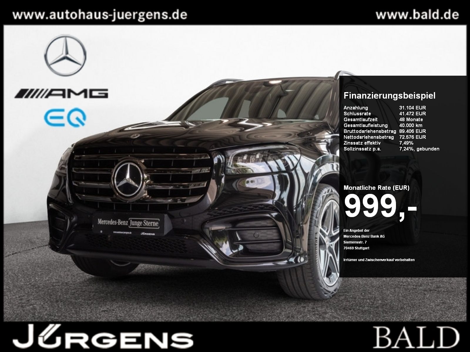 Mercedes-Benz GLS 450 d 4M AMG-Sport/Pano/Burm/HUD/Distr/Night