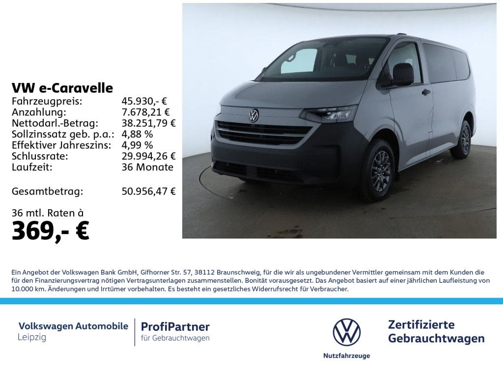 Volkswagen e-Caravelle *9-Sitzer*GRA*LED*RFK*Einparkhilfe