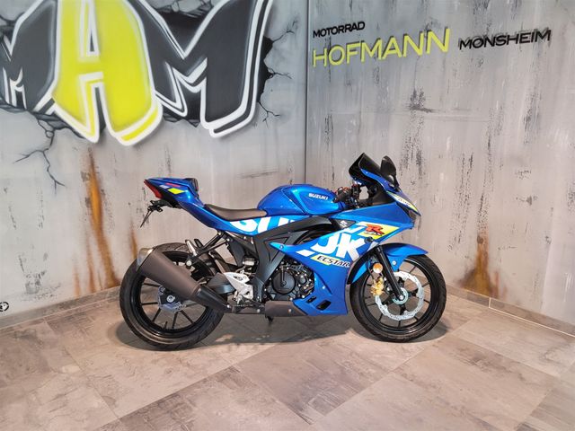 Suzuki GSX-R125 Tageszulassung in blau mit Umbauten