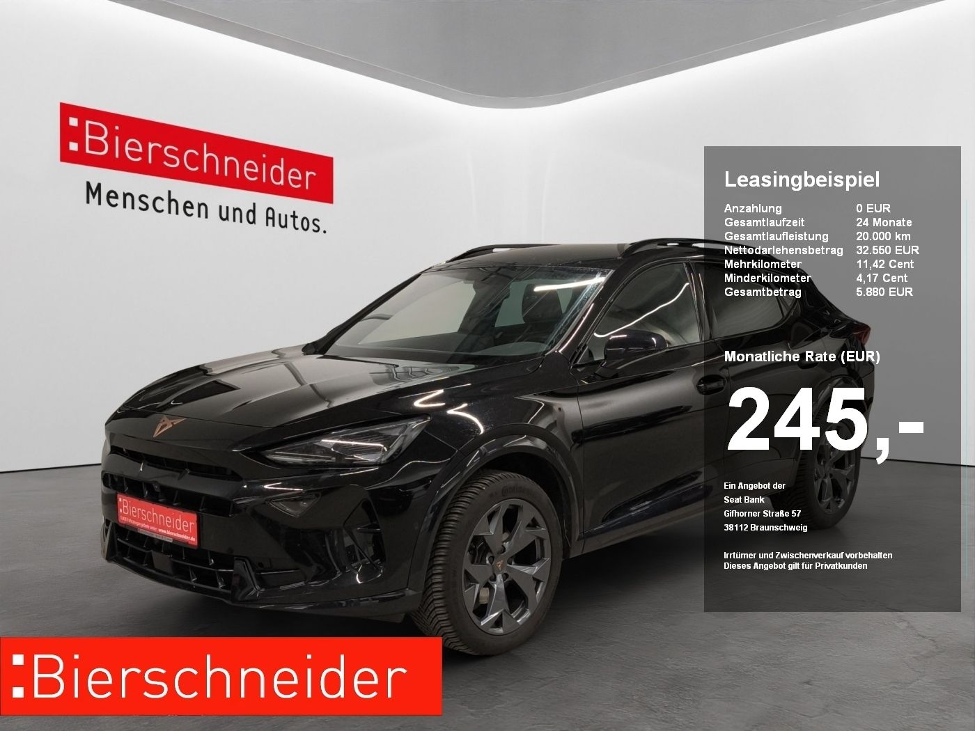 Cupra Formentor 1.5 eTSI DSG Leasingrate ab 245.- LED