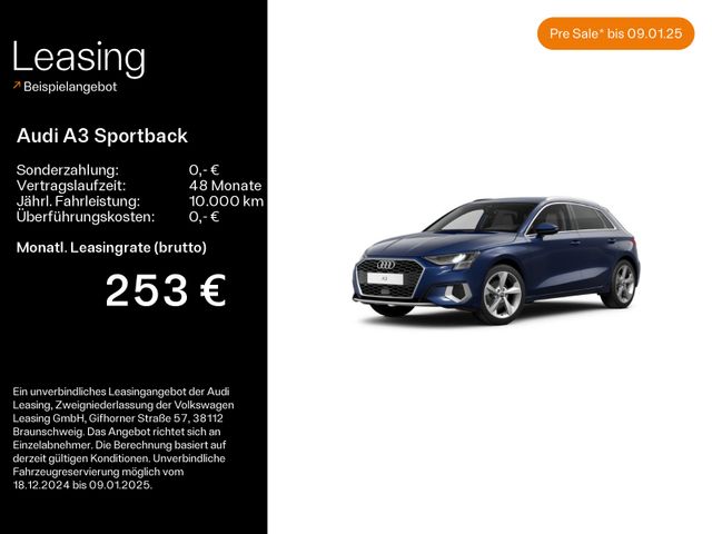 Audi A3 Sportback 30 TFSI Advanced NAVI*KLIMA*PDC*18Z