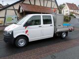 Volkswagen T5 Transporter Pritsche Doppelkabine Klima AHK - Volkswagen: Transporter Doppelkabine
