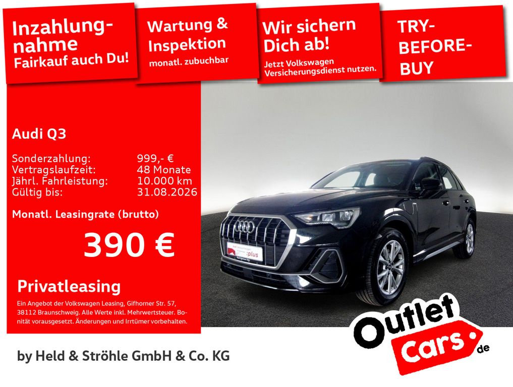Abbildung Leasingangebot Audi Q3 S-Line 45 TFSI e LED NAVI+ KAM SHZ