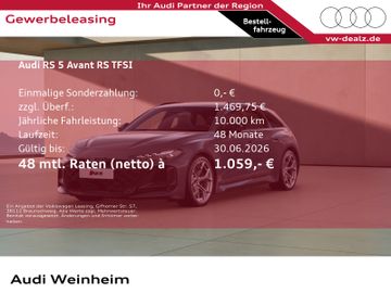 Audi Leasingangebot: Audi RS 5 Avant 470 kW tiptronic Klima NAVI LED