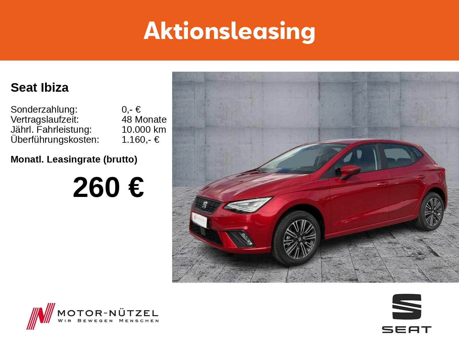 Seat Ibiza *TAGESZULASSUNG* Leasing INKL WINTERREIFEN