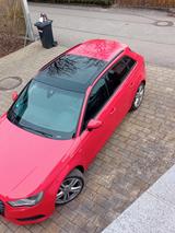 Audi A3 2.0 TDI S tronic quattro S line Sportb. S... - Audi A3: Rot, Leder