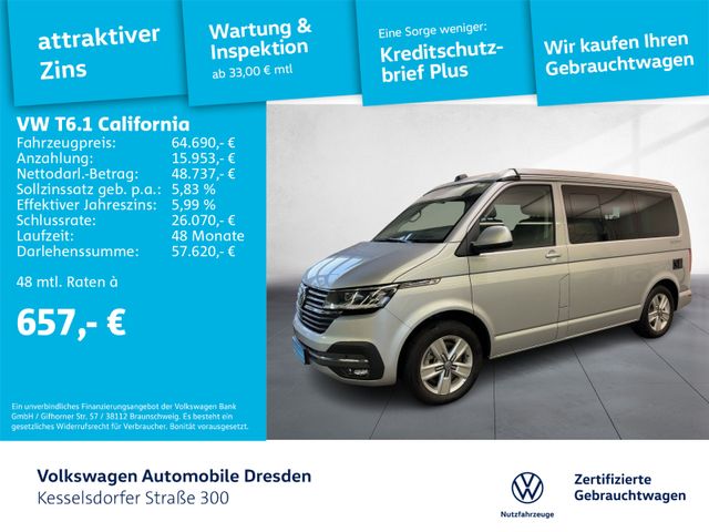 Volkswagen T6.1 California 2.0 TDI DSG Ocean AHZV LED Aufst