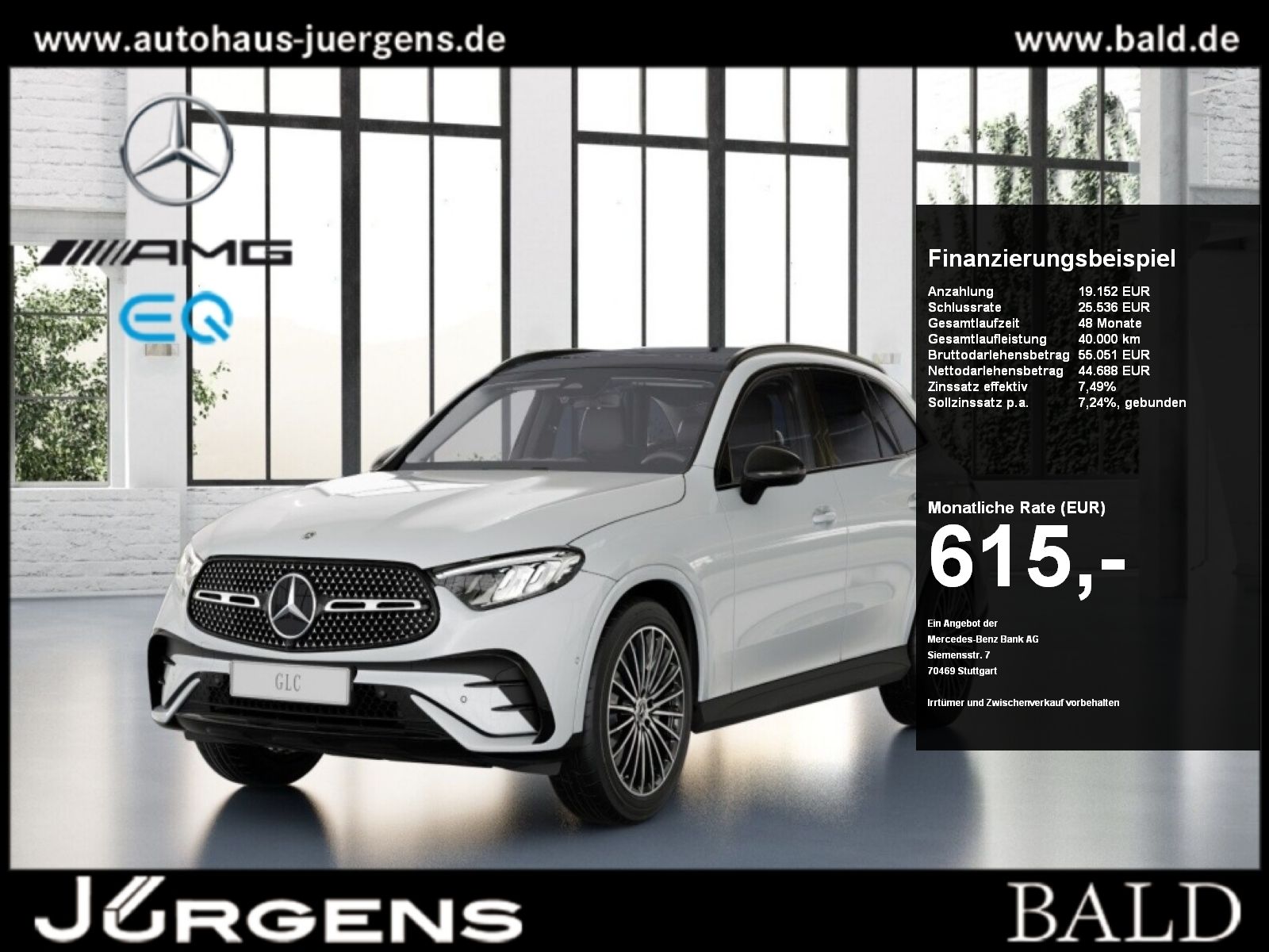MERCEDES-BENZ GLC 300 d 4M AMG-Sport/Pano/AHK/Night/Distr/20'