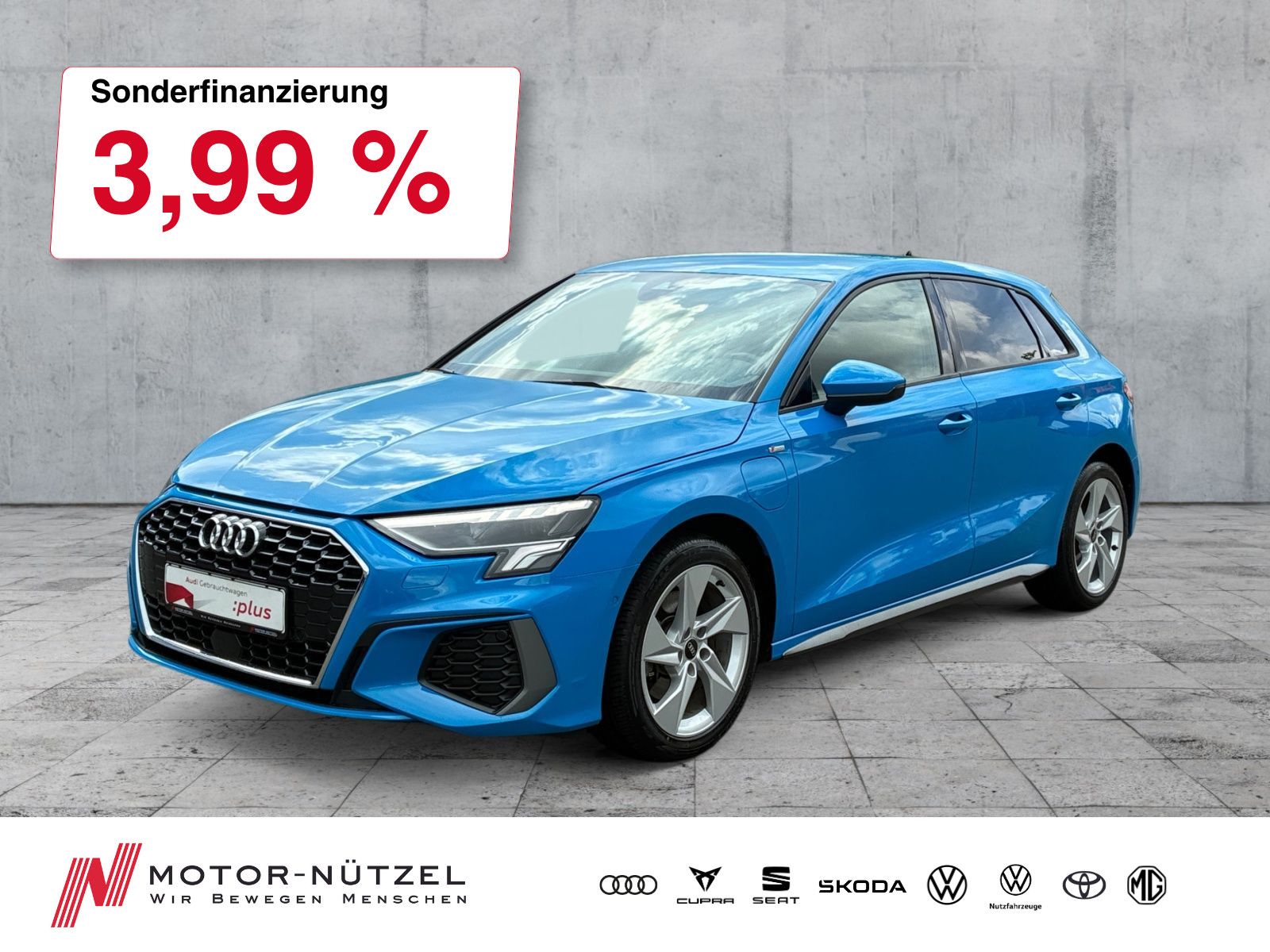 Audi A3 Sportback 40 TFSI e 2x S-LINE LED+NAV+PDC+GRA
