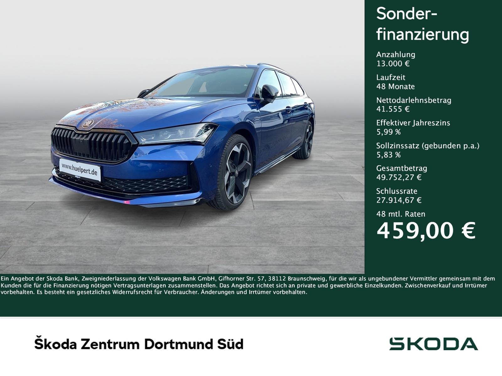 Skoda Superb Combi 2.0 SPORTLINE DSG PANO STANDHZG AHK