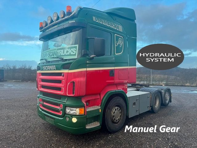 Scania R500 V8 Manuel Gearbox. hydr. system.