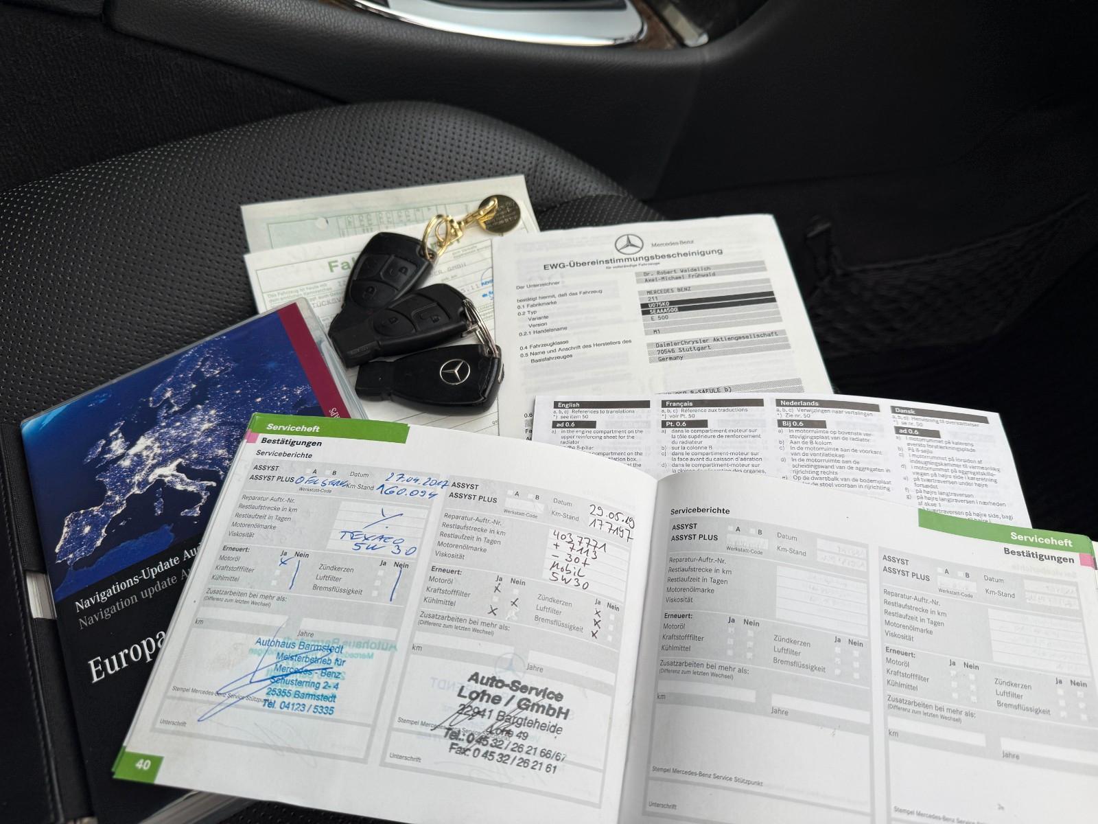 Mercedes-Benz E-Klasse E 500 Avantgarde,2.Hand,Unfallfrei,V8