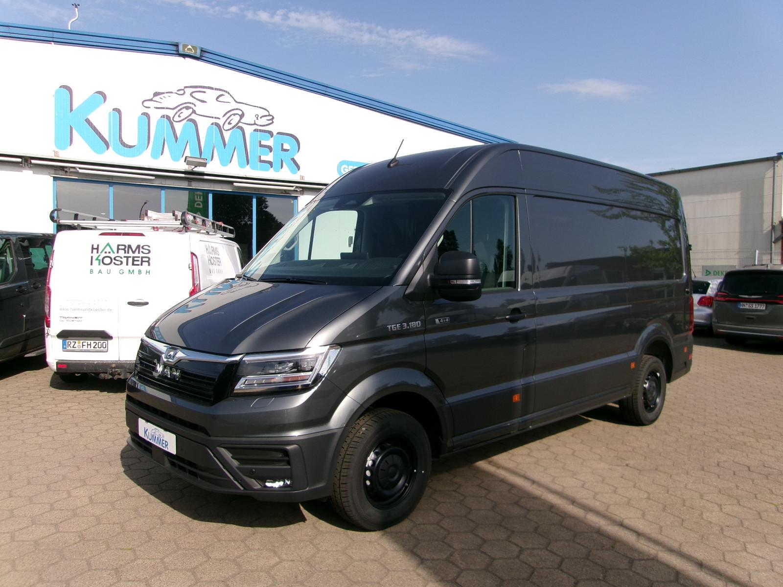 MAN TGE 3.180 4x4 SB Voll AHK Diffsperre LED