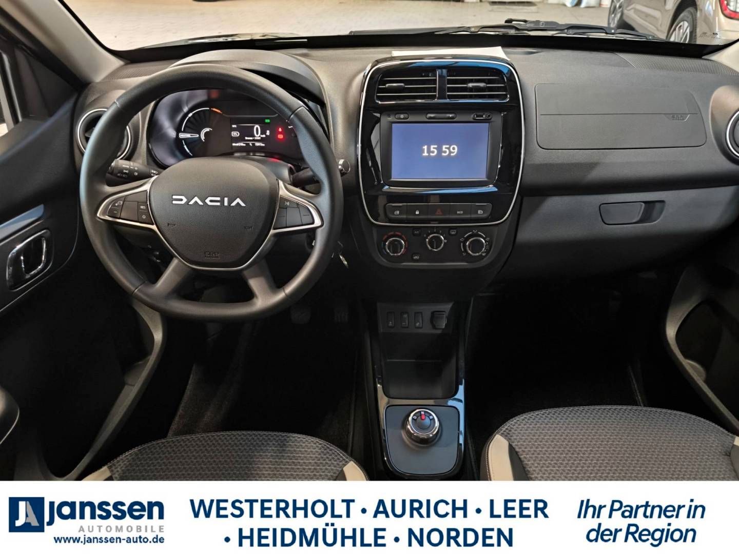 Fahrzeugabbildung Dacia Spring Essential CCS- Anschluss