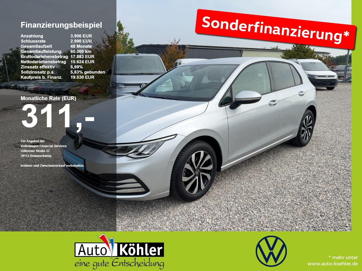 Volkswagen Golf Active eTSI CarPlay Kamera ACC LED Shz