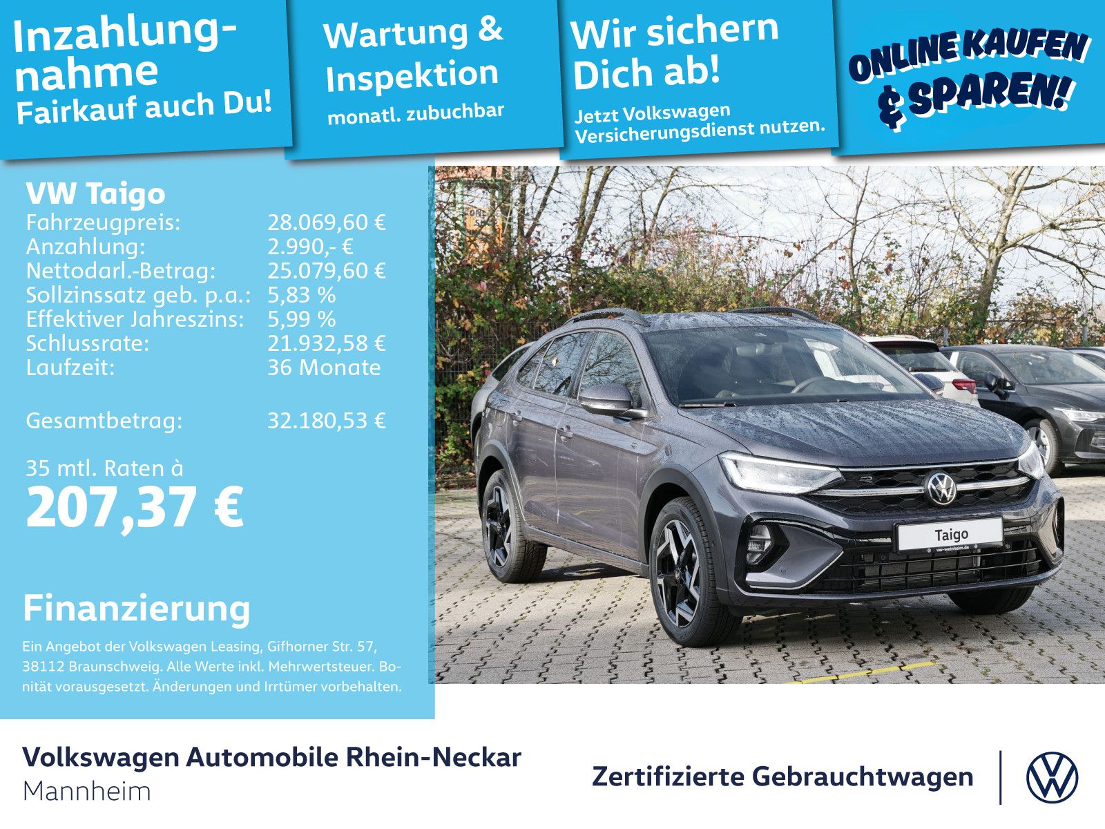 Volkswagen Taigo 1.0 TSI R-Line PDC Matrix LED uvm foto 2