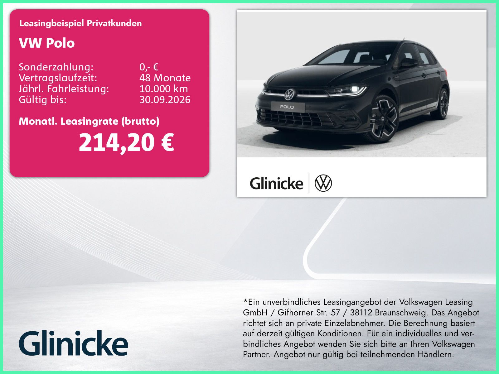Volkswagen Polo R-Line 1,0 l TSI 85 kW (116 PS) 7-Gang-Dopp