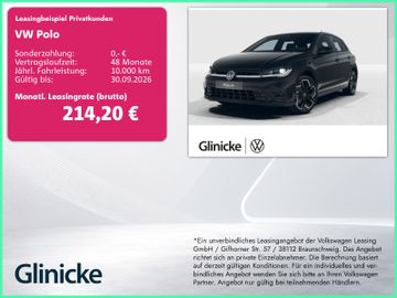 Volkswagen Leasingangebot: Volkswagen Polo R-Line 1,0 l TSI 85 kW (116 PS) 7-Gang-Dopp