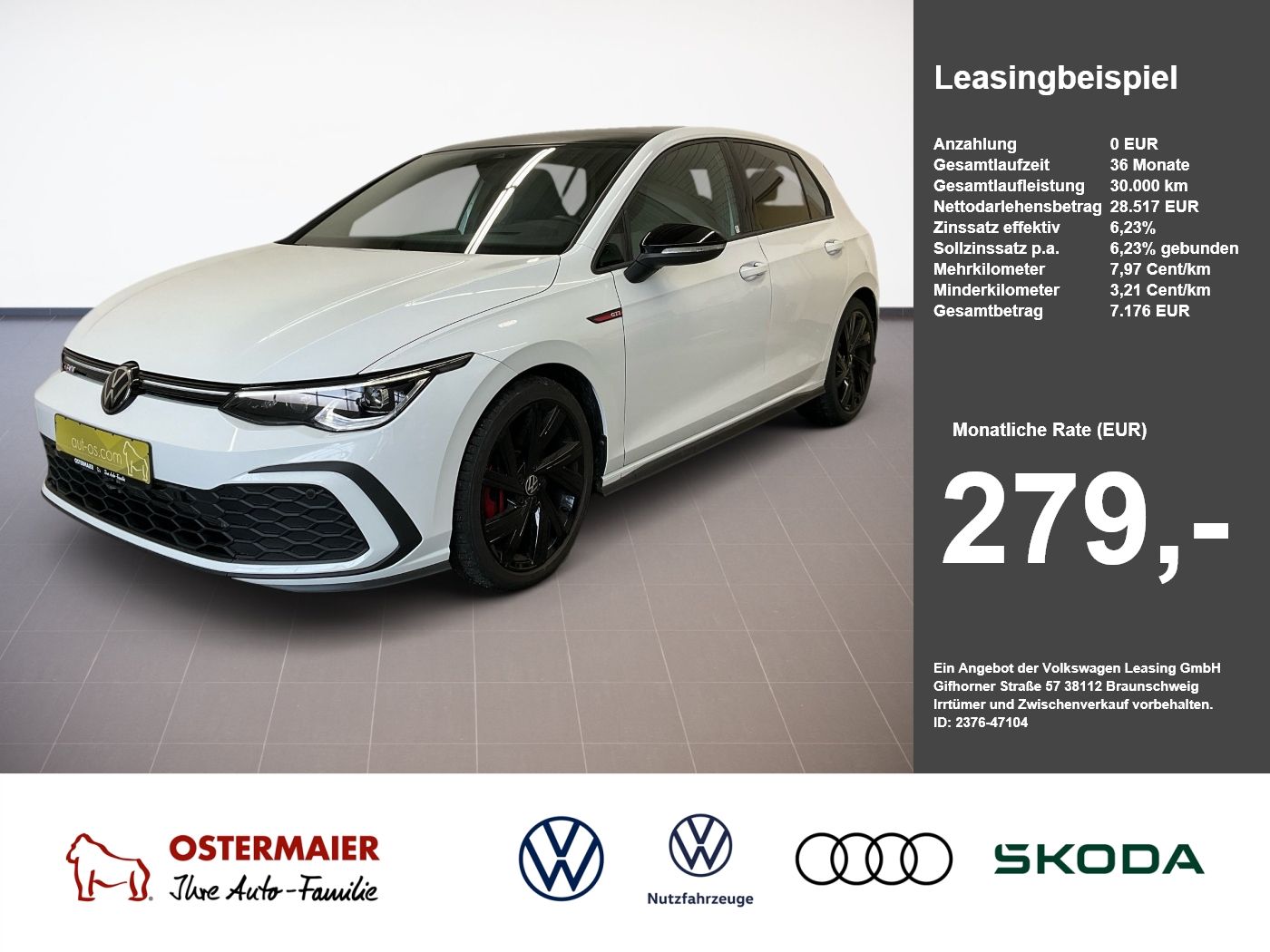Volkswagen Golf VIII GTI BLACK STYLE 2.0TSI 245PS DSG ACC.K