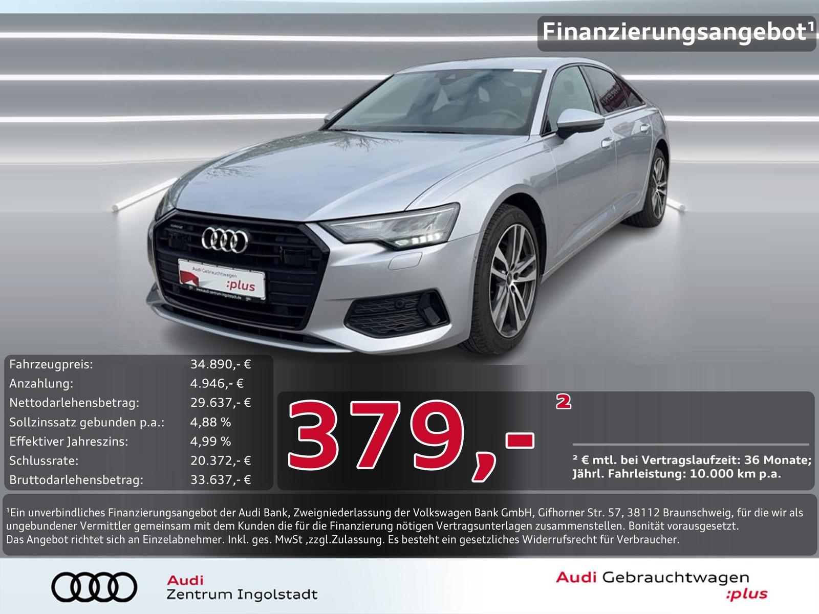 Audi A6 Limousine 45 TDI qu Sport LED KAMERA ACC PDC+