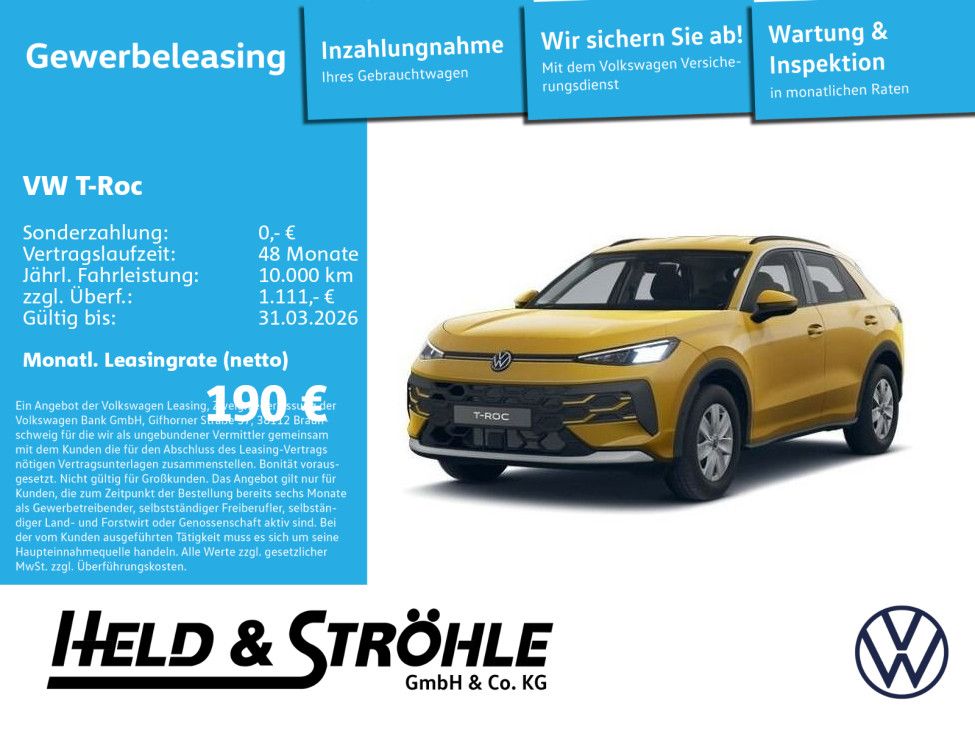Volkswagen T-Roc Trend->neues Modell<
