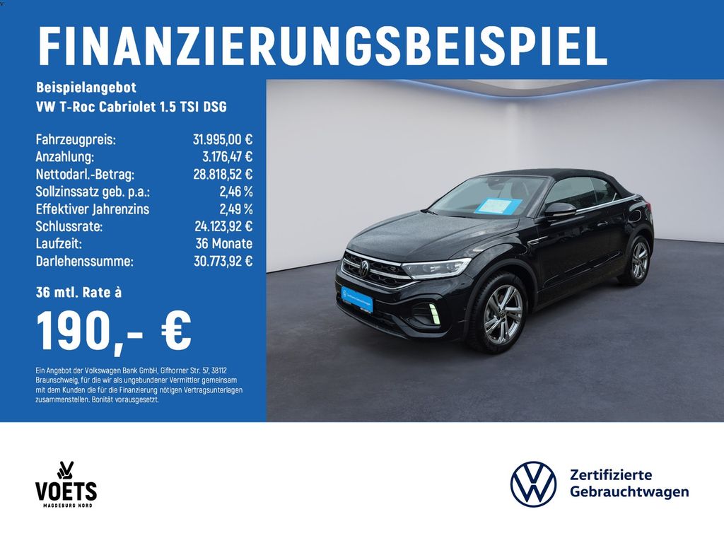 T-Roc Cabriolet  1.5 TSI  DSG R-Line LED+NAVI+AC