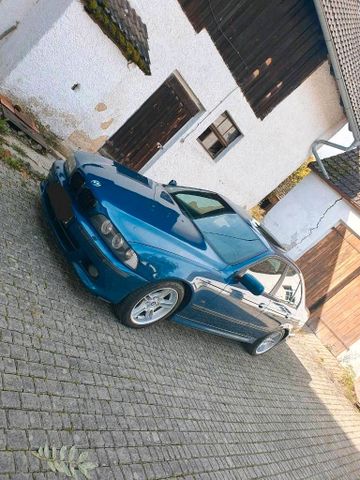 BMW E39 520i Facelift MPaket Topasblau Tau...