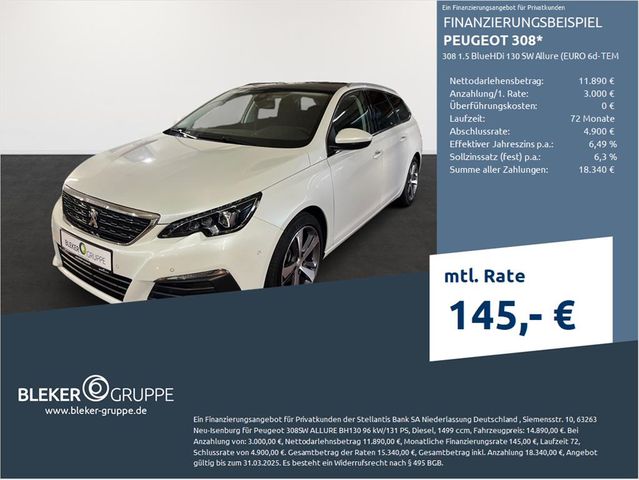 Peugeot 308 1.5 BlueHDi 130 SW Allure (EURO 6d-TEMP)