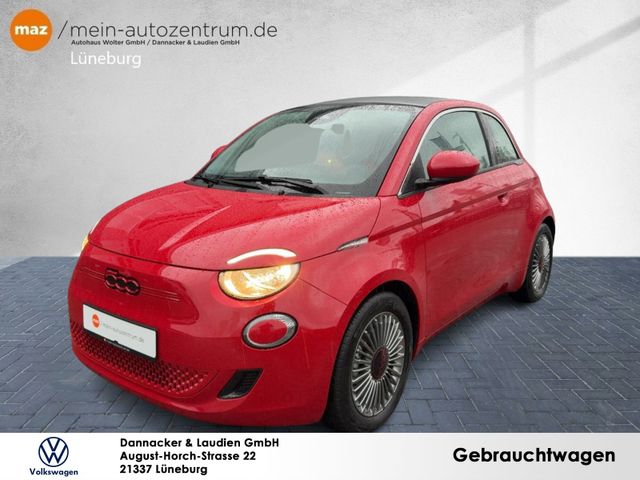 Fiat 500 e Cabrio Red Batterie Klima Kamera Tempomat 