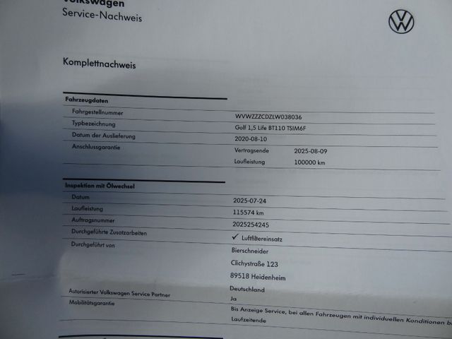 Fahrzeugabbildung Volkswagen Golf VIII Lim. Life/Virtual/LED/Navi/PDC/2.Hd/