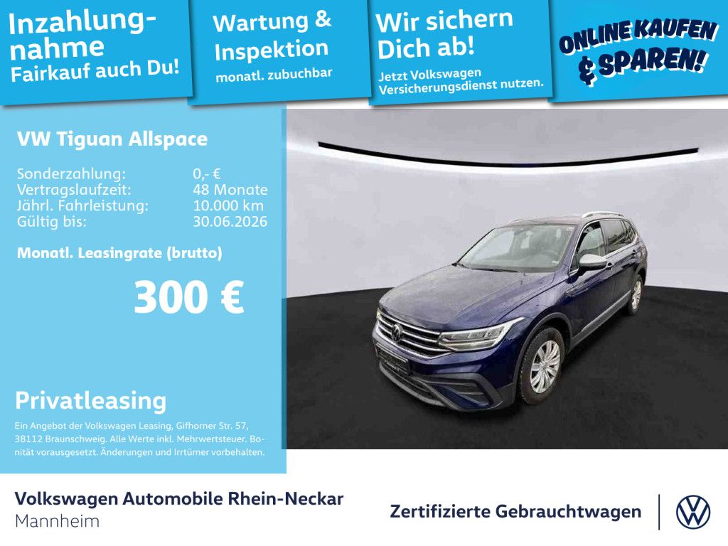 Volkswagen Tiguan Allspace 2.0 TDI Life Navi AHK LED uvm