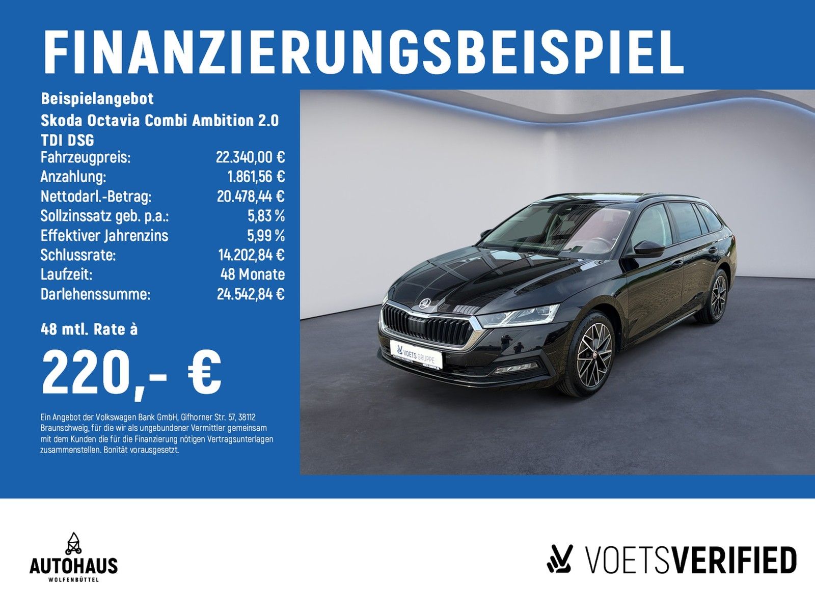 Skoda Octavia Combi Ambition 2.0 TDI DSG SHZ+LED+CAM
