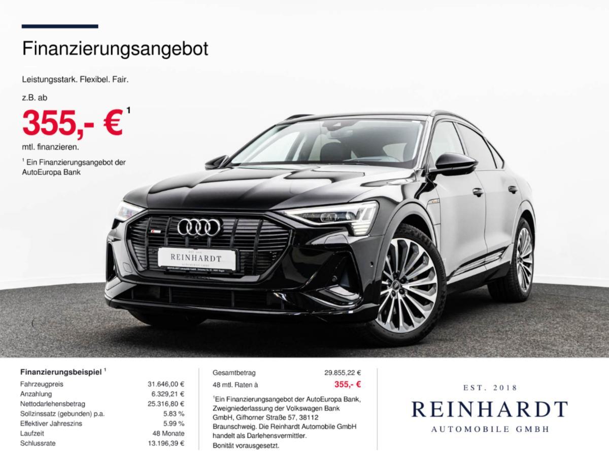 Audi e-tron SPORTBACK 55 Q S LINE BLACK MTRX/HuD/360°