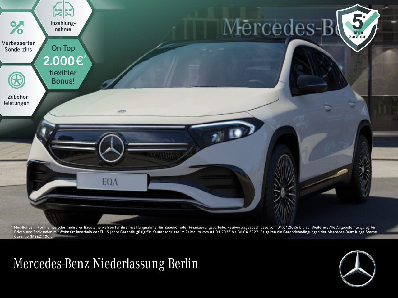 MERCEDES-BENZ EQA 350 4M AMG Adv+/Night/Pano/20"/Burm/Dist/360