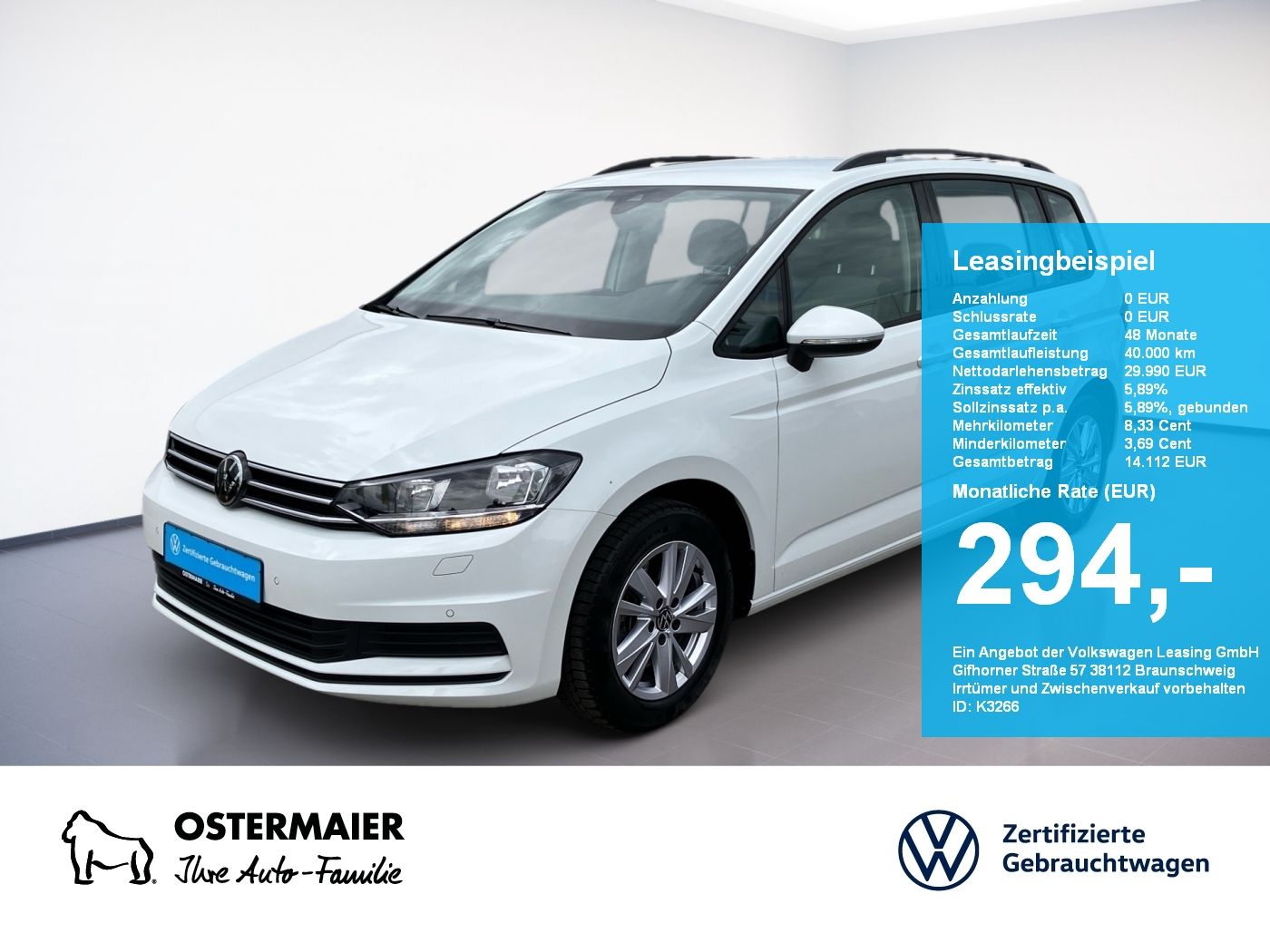 Volkswagen Touran CL 1.5TSI 150PS ACC.7-SITZE.NAVI+VC.2xPDC