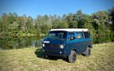Volkswagen T3 Syncro Camper 2.1 WBX Motor+Getriebe neu - blaue Volkswagen T3 Caravelle