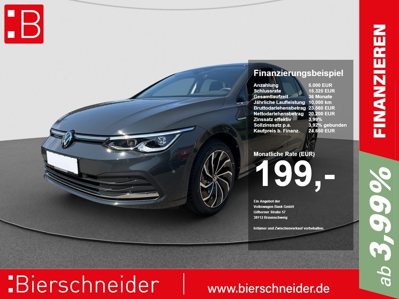 Volkswagen Golf 2.0 TSI DSG Style ACC LED PLUS APP LM AMBIE