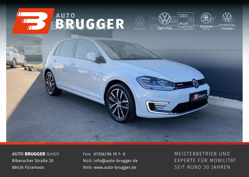 Volkswagen Golf e-Golf 136 PS NAVI APP Wärmepumpe Klima ...