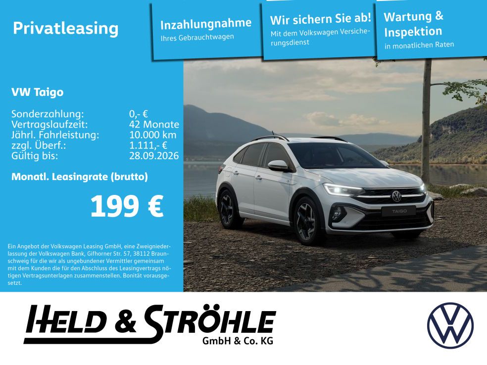 Volkswagen Taigo R-Line 1.0TSI DSG 116PS RFK NAVI SHZ ACC K