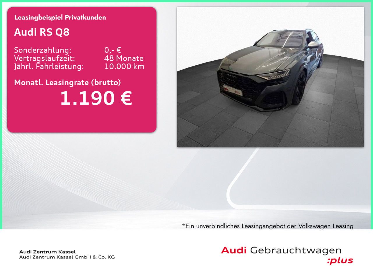 Audi RS Q8 4.0 TFSI qu. Matrix B&O Pano HuD AHK 360°