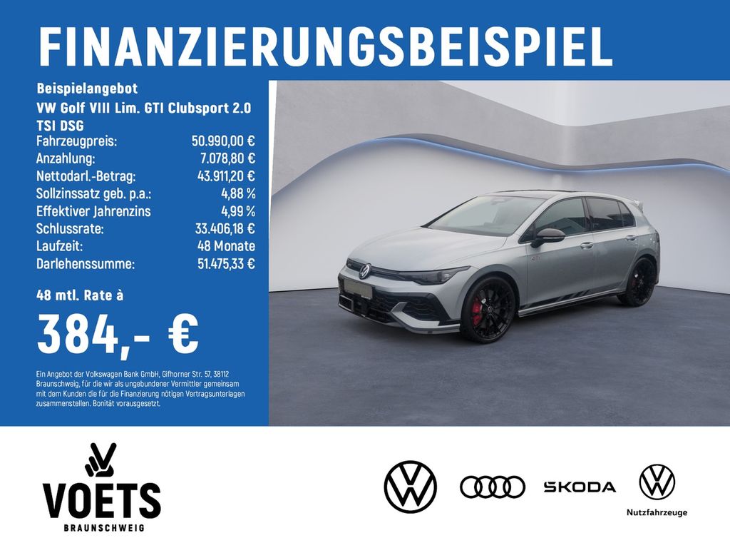 Golf VIII Lim. GTI Clubsport 2.0 TSI DSG KEYLESS