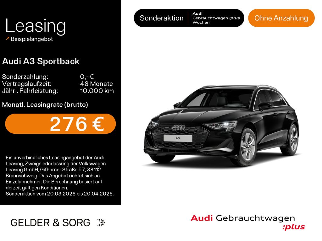 A3 Sportback 35 TFSI advanced LED*Virtual*Sitzh.