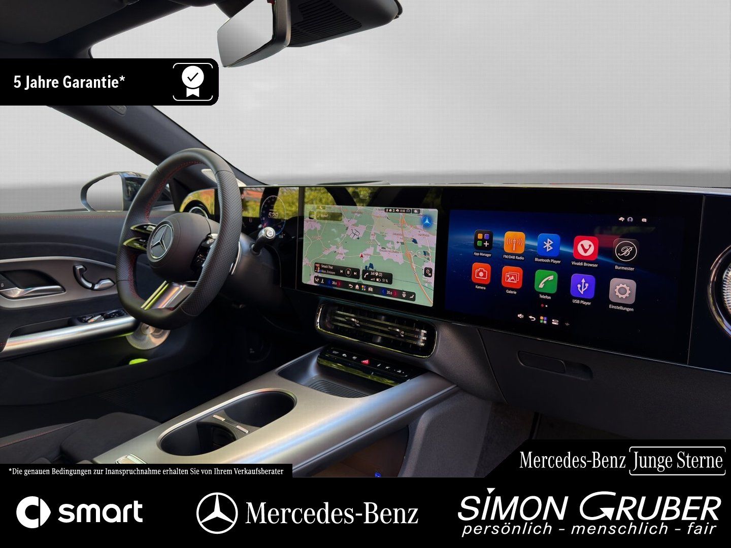 Fahrzeugabbildung Mercedes-Benz CLA 350 4M Shooting Brake AMG Burm Superscreen