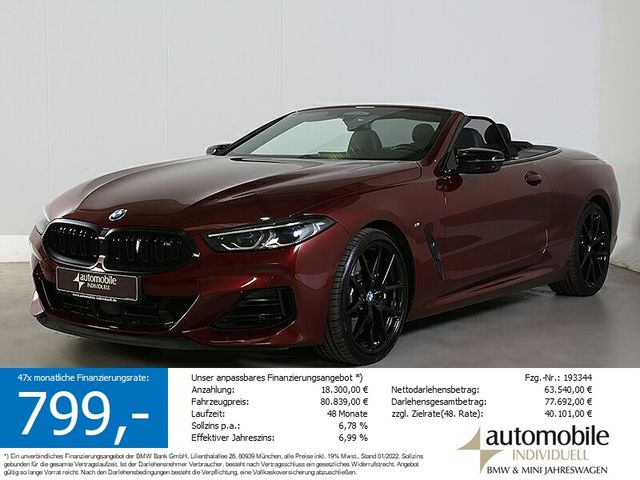 BMW M850i xDr Cabrio Individual ACC Laser B&W Softcl