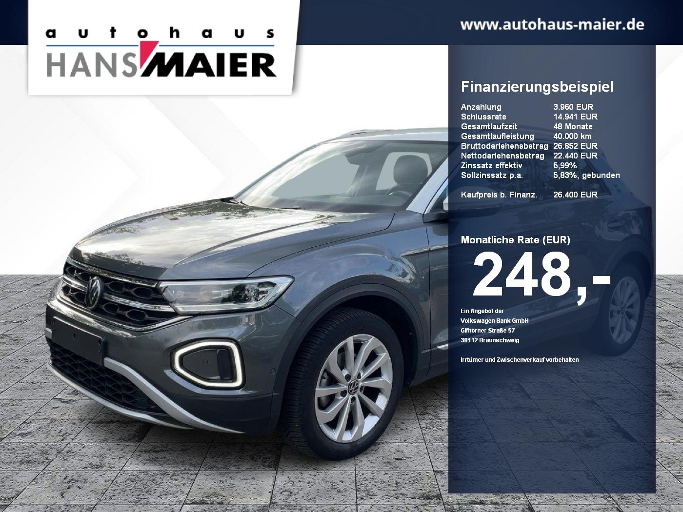 Volkswagen T-Roc Style DSG StdHz GJR EasyOpen Navi RearView