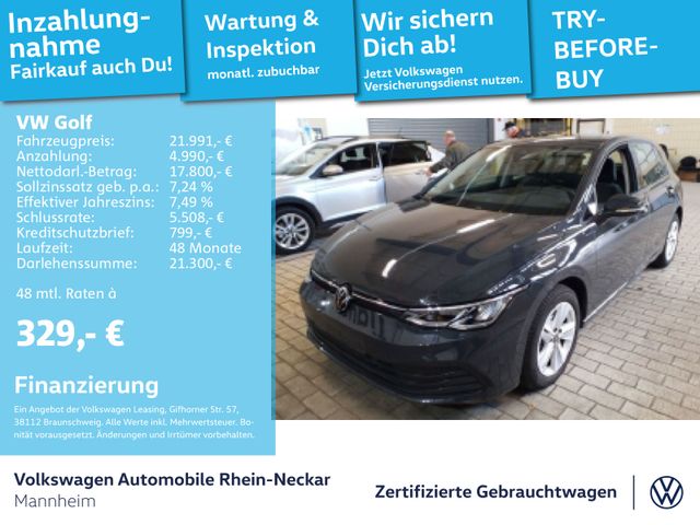 Volkswagen Golf VIII 1.0 TSI Life Gar.2029 Kamera PDC ACC u