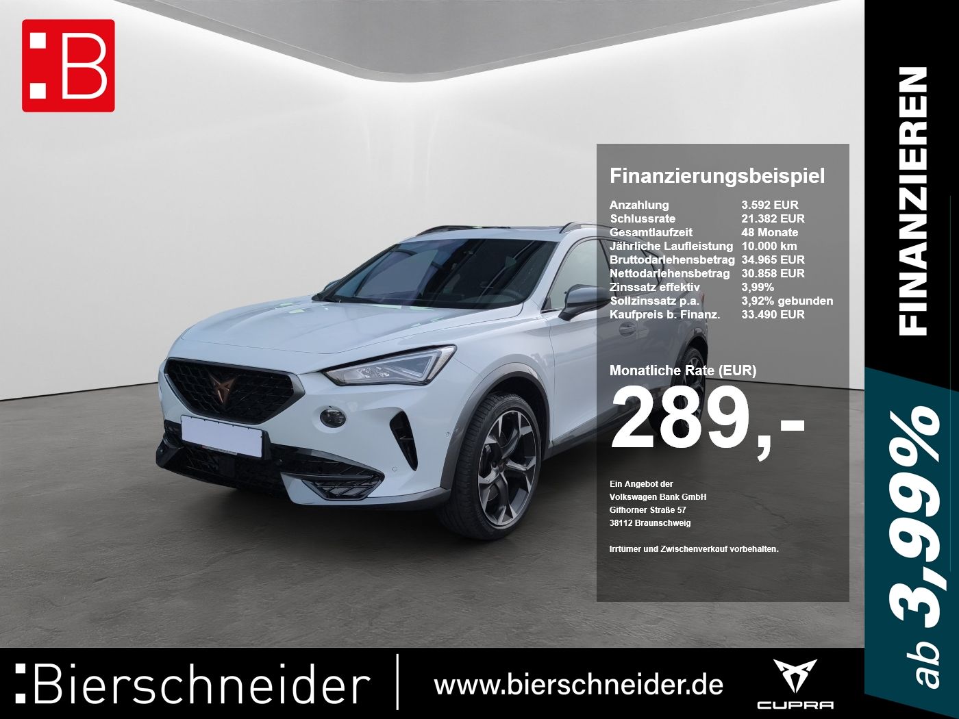 Cupra Formentor 2.0 TSI DSG 4Drive VZ LED+NAVI+PANO+19