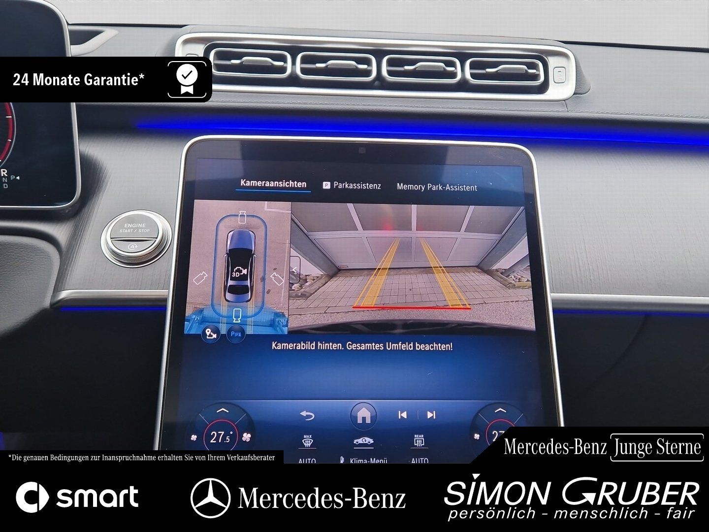 Fahrzeugabbildung Mercedes-Benz S 350 d 4MATIC AMG Pano HUD Burm Sitzklima