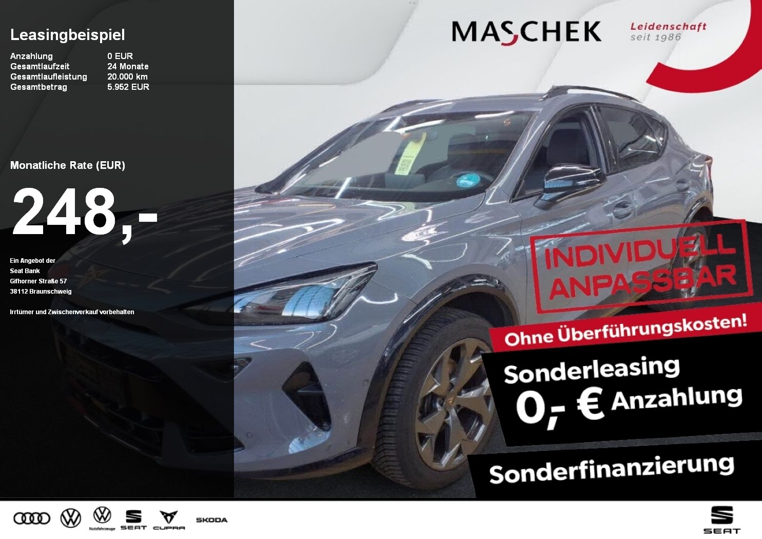 Cupra Formentor 1.5 eTSI Sonderleasing! Navi RearView